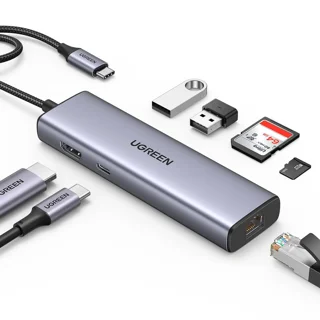 هاب 7 پورت USB-C یوگرین CM512