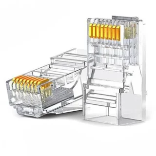 سوکت شبکه Cat6 RJ45 یوگرین مدل NW120 بسته 100 عددی